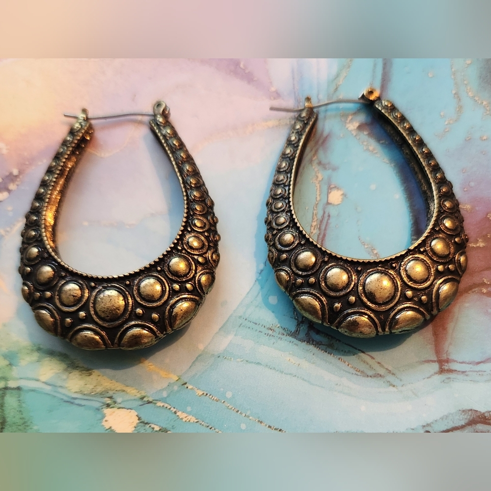 Zad Brutalist Heavy Metal Earrings